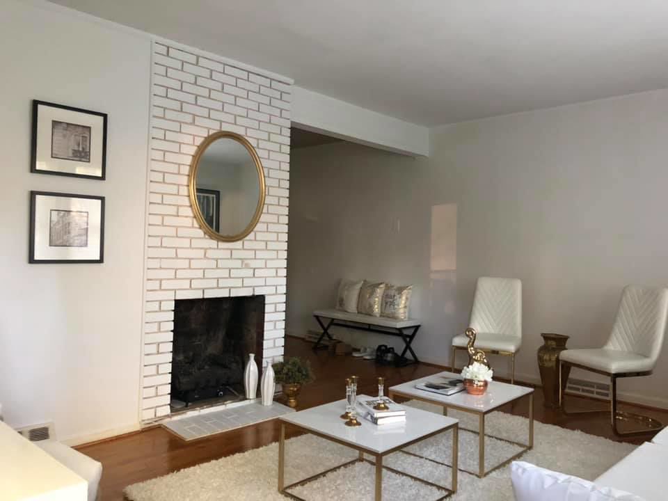 house LR fireplace